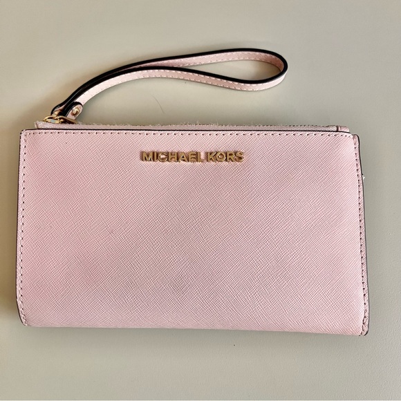 Michael Kors Women’s Jet Set Travel Double Zip Wristlet - Picture 1 of 7